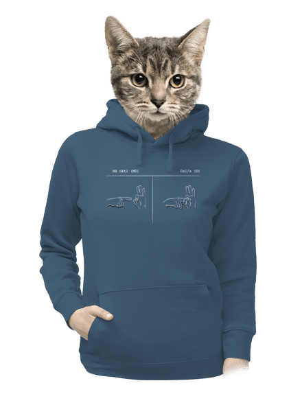 Má dáti dal dámská mikina klokanka Denim