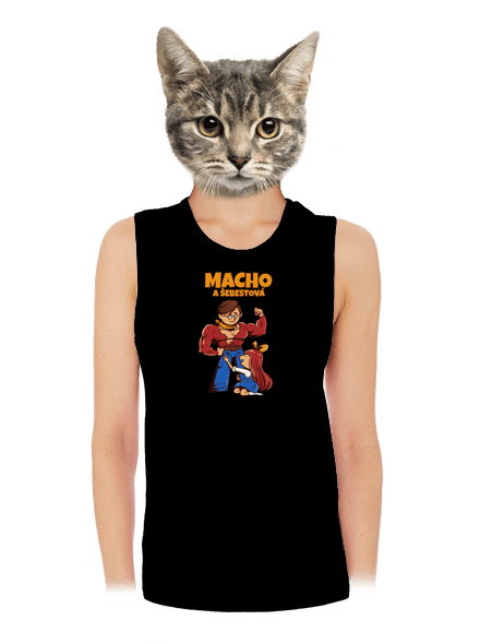 Macho a Šebestová dámské tílko volné Black