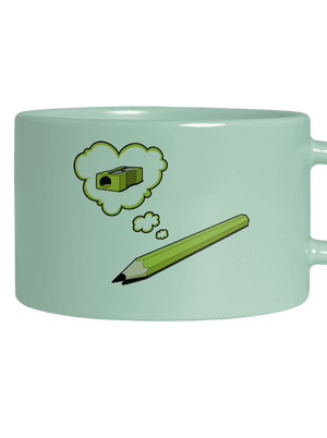 Tužka a Ořezávátko hrnek makronka Mint Macaron