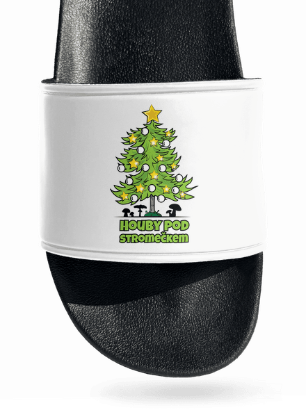Houby pod stromečkem pantofle White