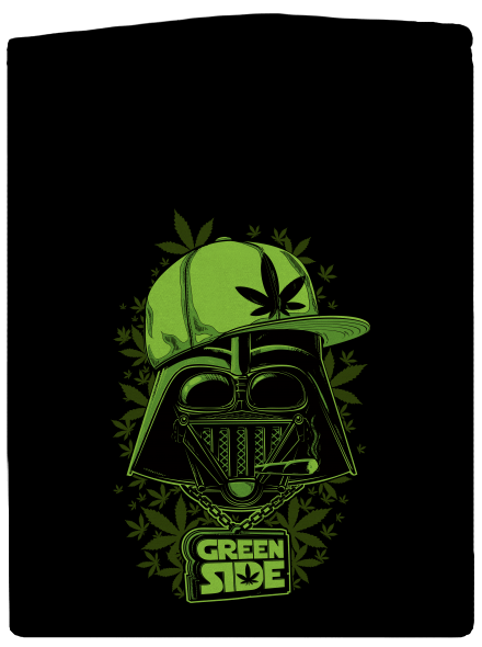Green Side pánská mikina na zip Black