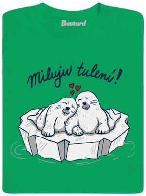 Miluju tulení dětské tričko Kelly Green