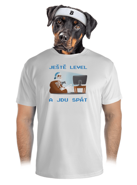 Ještě level pánské sportovní tričko White