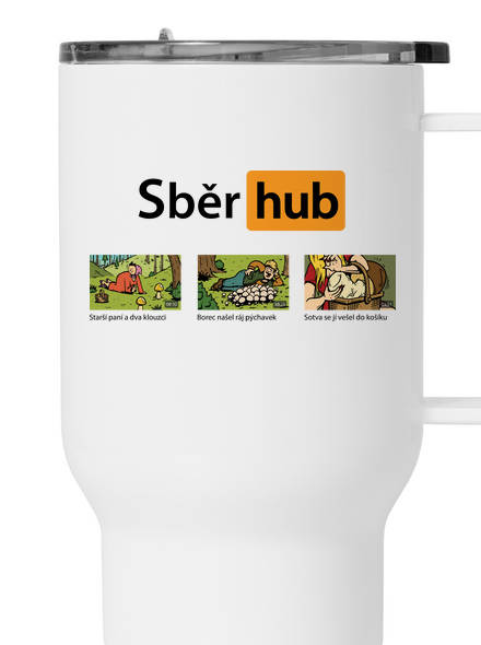 Sběr hub termohrnek White