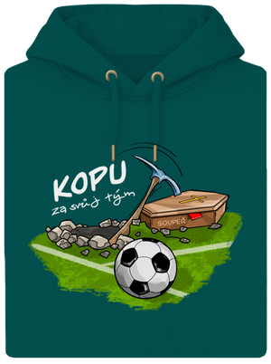 Kopu za svůj tým unisex mikina premium Emerald Green