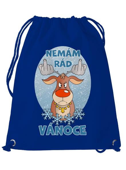 Nemám rád Vánoce vak Royal Blue Mal