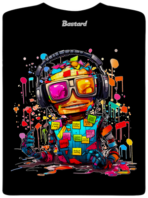 Workaholic robot dětské tričko Black