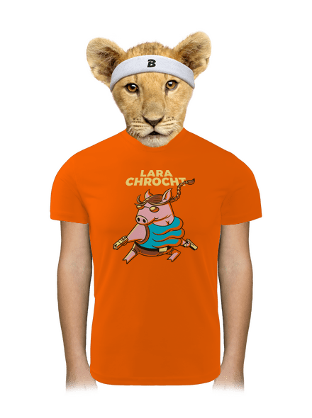 Lara Chrocht dětské sportovní tričko Neon Orange