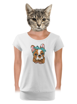 dámské tričko s lemem