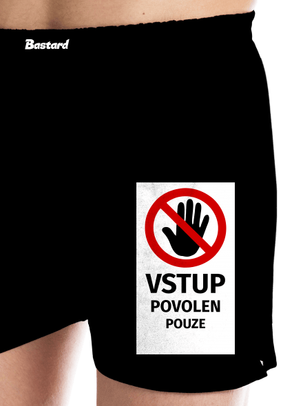 Vstup povolen pánské trenky Black