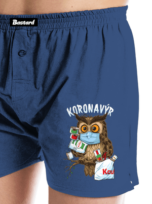 Koronavýr pánské trenky Blue