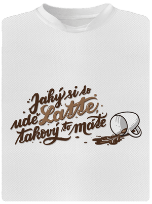 Latte pánské sportovní tričko White