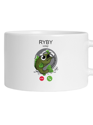 Ryby volají hrnek makronka White