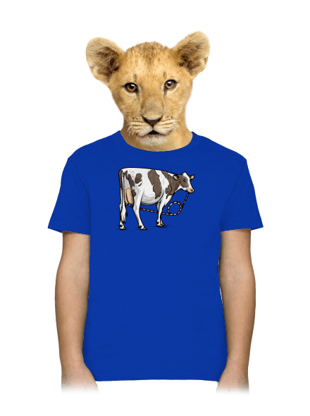 Cow drink dětské tričko Royal Blue