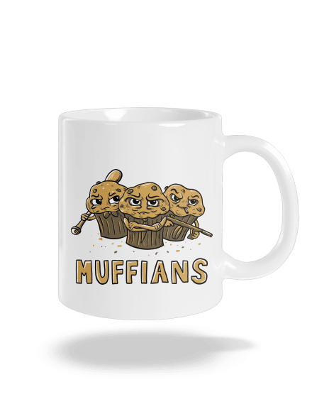 Muffians klasický hrnek White