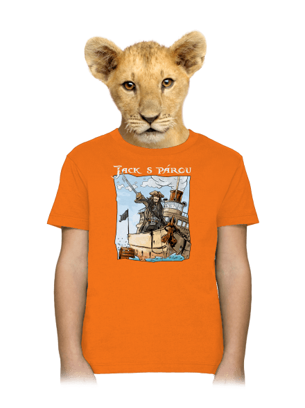 Jack s párou dětské tričko Orange