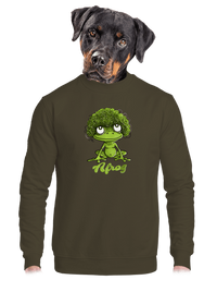 unisex mikina bez kapuce