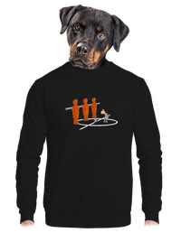 unisex mikina bez kapuce