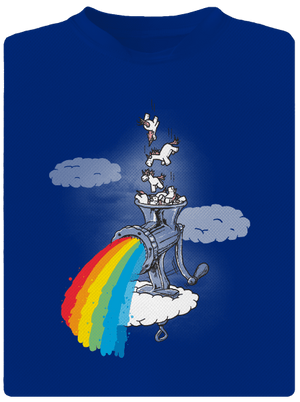 Jak vzniká duha pánské sportovní tričko Royal Blue Mal