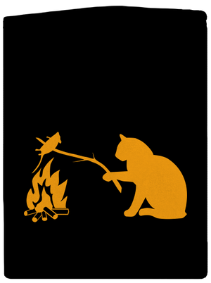 Kočka a myš pánská mikina na zip Black