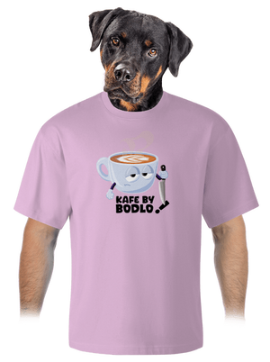 Kafe by bodlo unisex tričko oversized Orchid