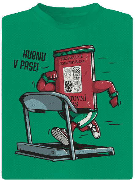 Hubnu v pase dětské sportovní tričko Kelly Green Mal