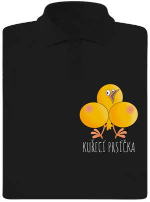 Kuřecí prsíčka pánská polokošile Black