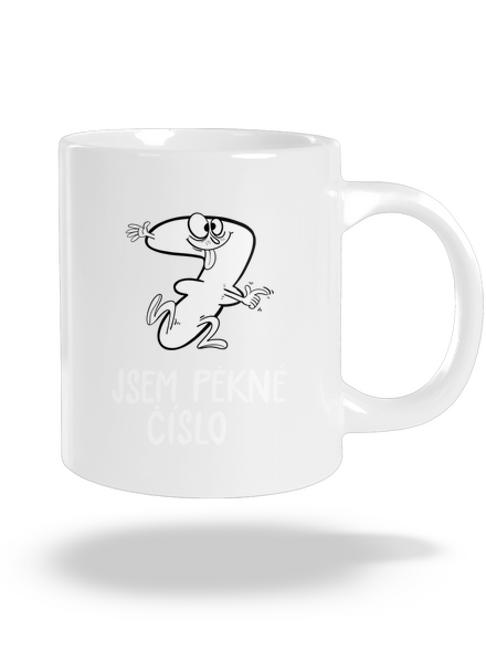 Jsem pěkné číslo velký hrnek White