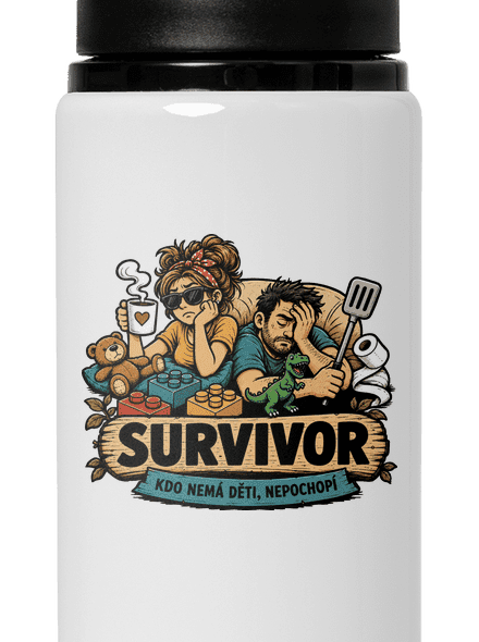 Survivor  lahev na vodu White