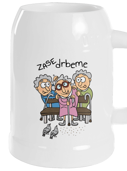 Zase drbeme půllitr White