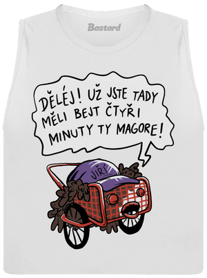 Jiří kára dámské tílko volné White