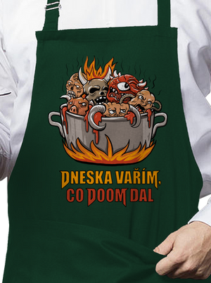 Co Doom dal zástěra Bottle Green