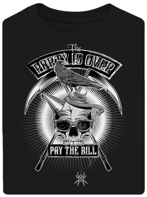 Party is over unisex tričko oversized Black