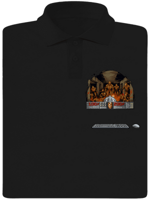 B17: Doom pánská polokošile Black