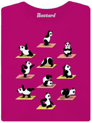 Pandí jóga dámské tričko Fuchsia Red