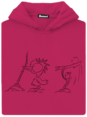 Omalovánka: Nesprávný konec dětská mikina klokanka Hot Pink