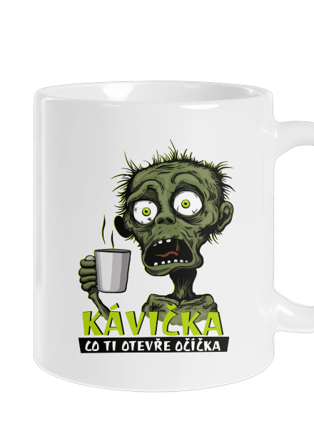 Zombie kávička klasický hrnek White