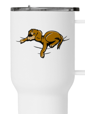 Spící pes termohrnek White