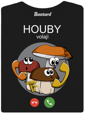Houby volají dámské tričko Black