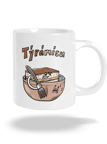 Týrámísu velký hrnek White