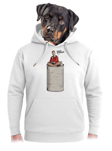 Konzerva unisex mikina premium Snowwhite