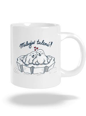 Miluju tulení velký hrnek White