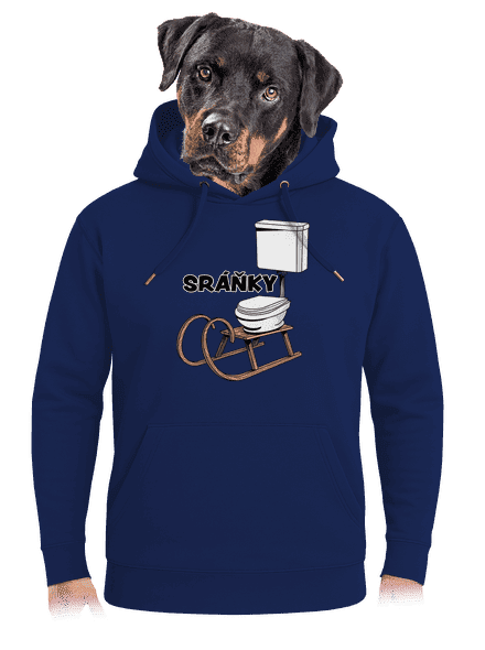 Sráňky unisex mikina premium Navy