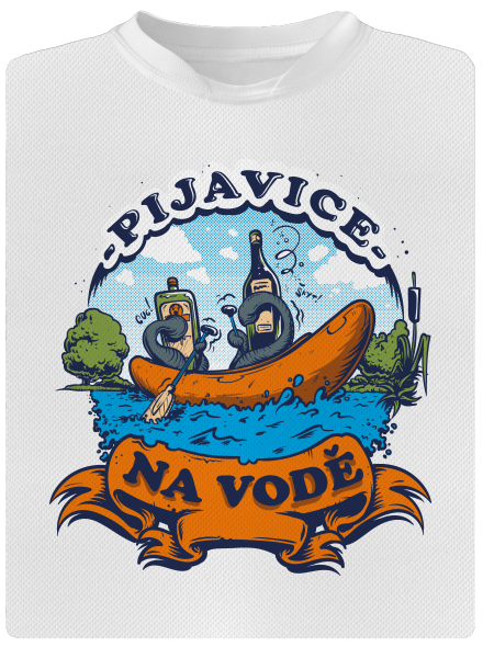 Pijavice na vodě dětské sportovní tričko White