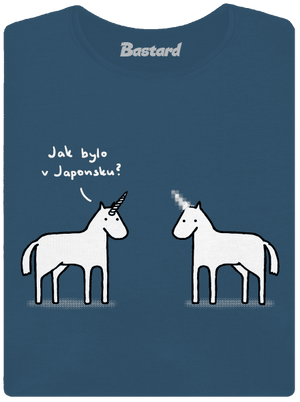 Pornorožec dámské tričko premium Petrol Blue