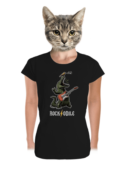 Rockodile dámské tričko premium Black
