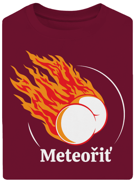 Meteořiť unisex tričko oversized Garnet