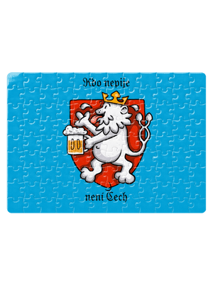Kdo nepije, není Čech puzzle White