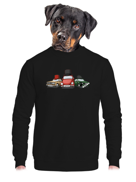 Tři veteráni unisex mikina bez kapuce Black