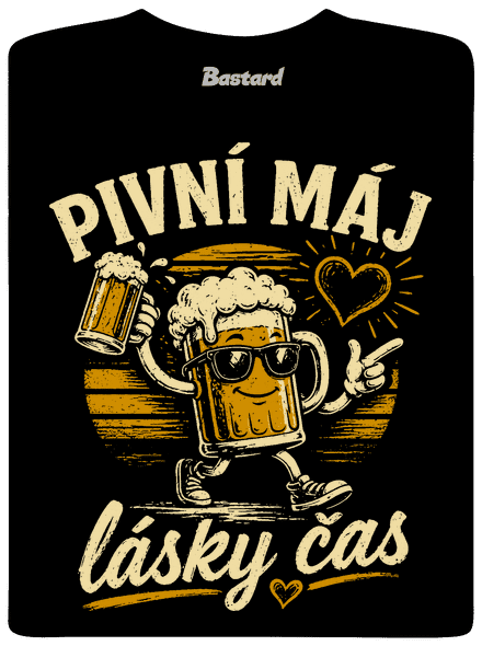 Pivní máj pánské dlouhý rukáv Black